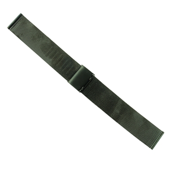 Søgaard IP sort meshlænke i bredder fra 12-20 mm, 170-190 mm lang - og spænde du selv indstiller