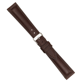 Urrem i mørkebrun Rodeo  skind føres i 18-22mm, her 18 mm og længde 190 mm