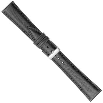 Model 592-00-12, Urrem i sort nappa med syning føres i 12-22mm, her 12 mm hos Guldsmykket.dk