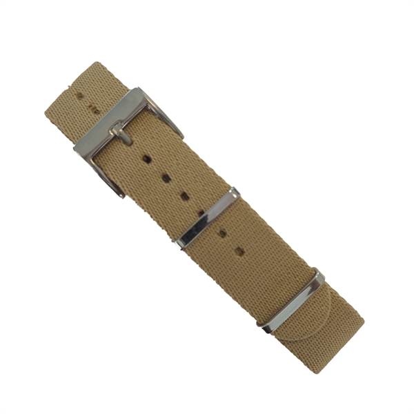 Model 510663-37-22, Nato Premium rem i beige føres i 20-22mm, her 22 mm hos Urremmen.dk