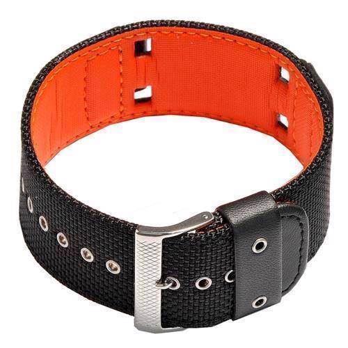 Casio original sort canvas AW-591, med orange inderside