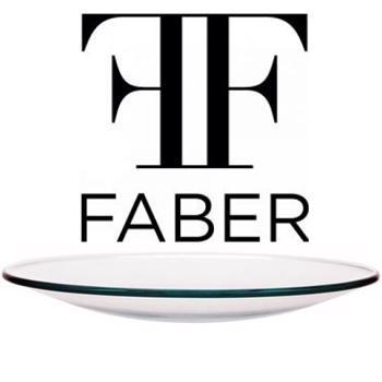 Originalt safir glas til Faber-Time urene inkl montering og fragt