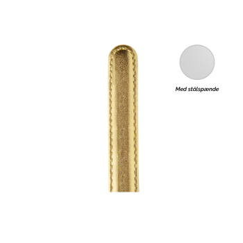 Christina Collect guld læderrem med stål spænde, 16 mm