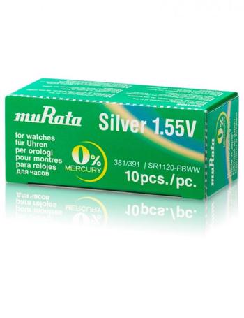 248397, MURATA Silveroxid SR1120-PBWW 381/391 Batteri - 1 stk